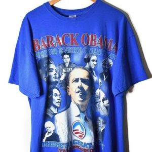 Barack Obama Two Sided Graphic T-Shirt Size XL
